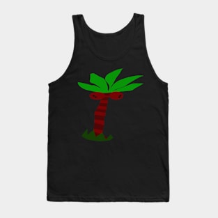 Palm tree vector illustration Tank Top